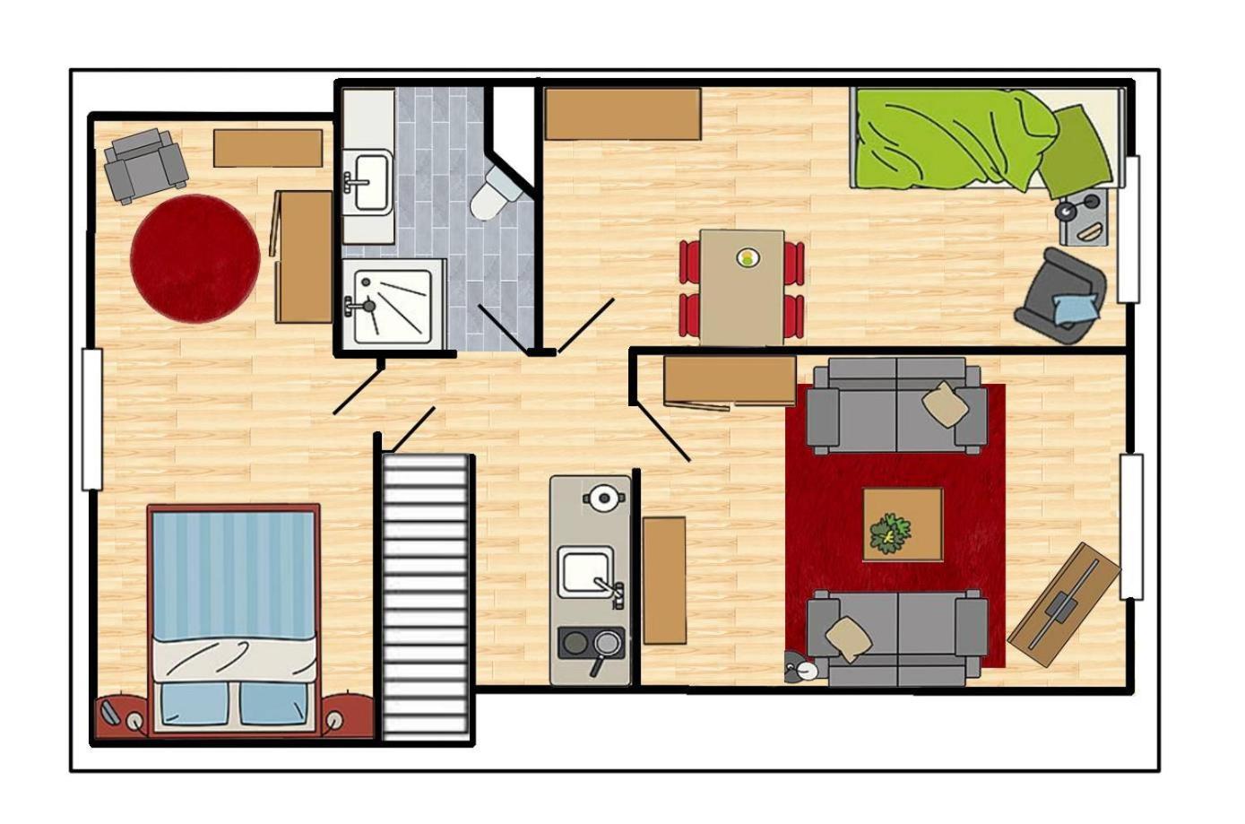 Ferienwohnung Stadt- Und Hafennaehe 费马恩 外观 照片